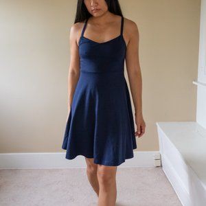 Easy Fit and Flare Navy Cami Dress